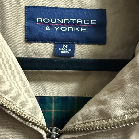 Roundtree & York Brown Men's Khaki Cotton Jacket, Size: M, EUC - Picture 4 of 8